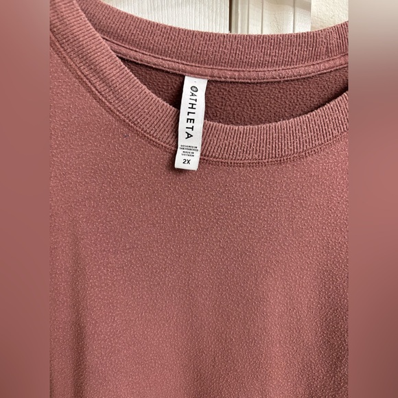 Athleta Relaxed Pullover Sweatshirt in Dusty Rose - Picture 2 of 5